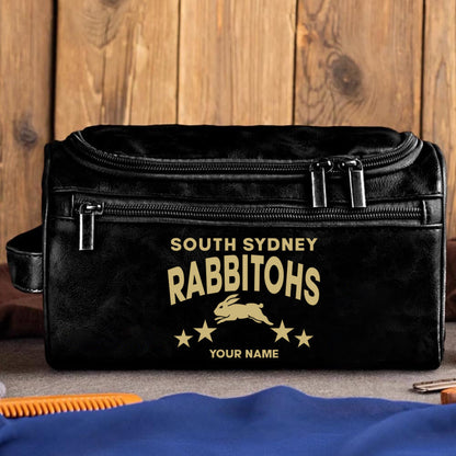 LIMITED EDITION - NEW 07 SSR MEN'S LEATHER TOILETRY BAG CUSTOM NAME PERFECT GIFT FOR FAN