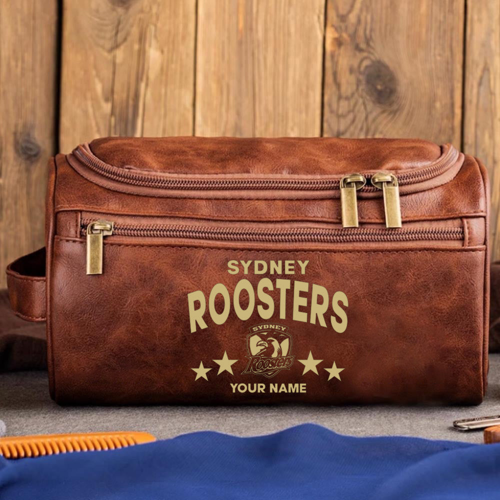 LIMITED EDITION - NEW 15 SRT MEN'S LEATHER TOILETRY BAG CUSTOM NAME PERFECT GIFT FOR FAN