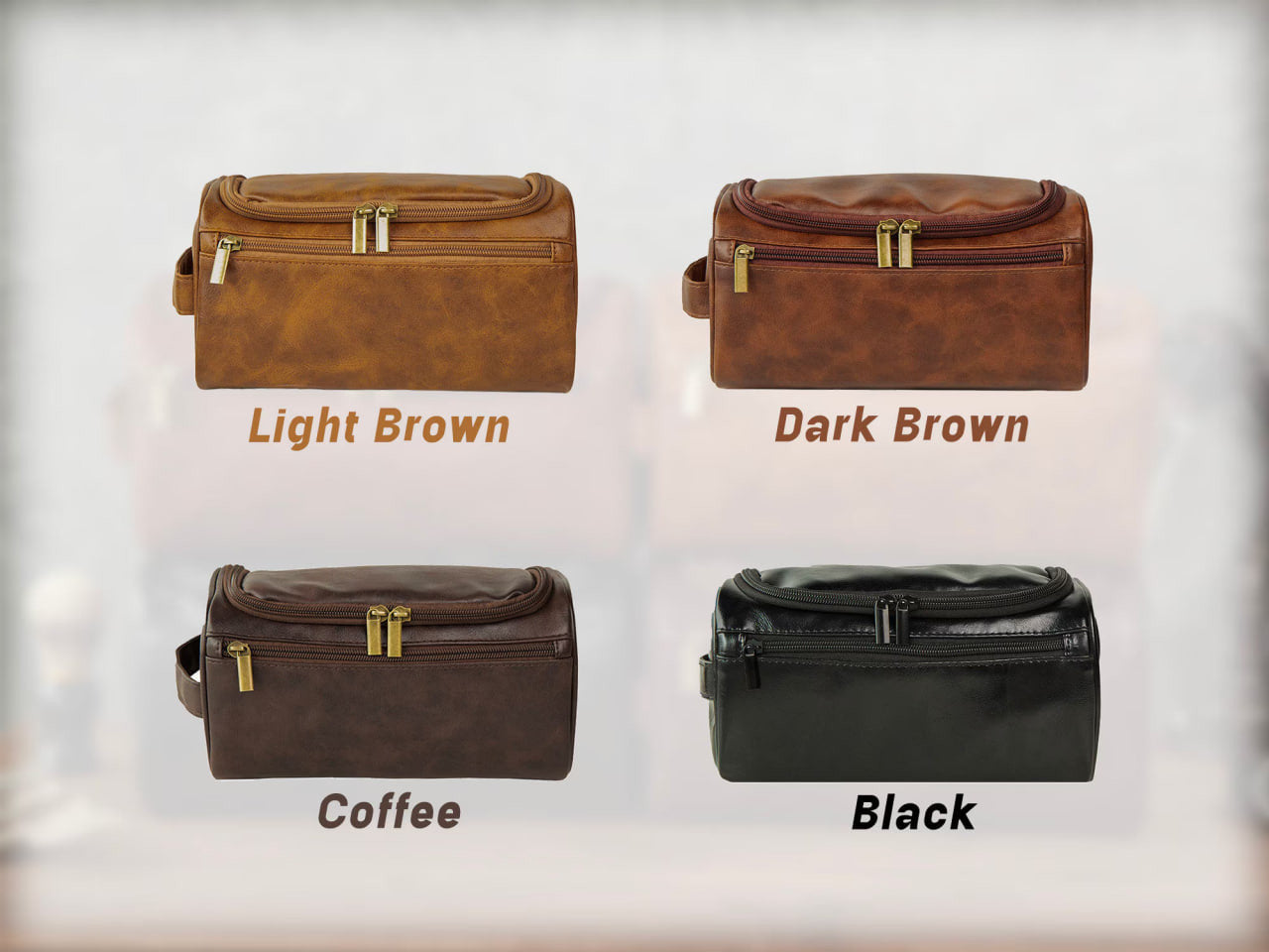 LIMITED EDITION - NEW 11 NZW MEN'S LEATHER TOILETRY BAG CUSTOM NAME PERFECT GIFT FOR FAN