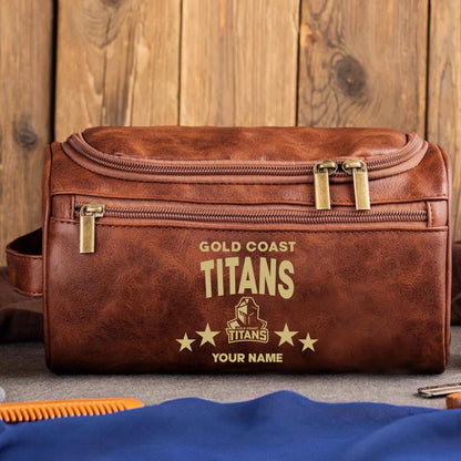 LIMITED EDITION - NEW 09 GCT MEN'S LEATHER TOILETRY BAG CUSTOM NAME PERFECT GIFT FOR FAN