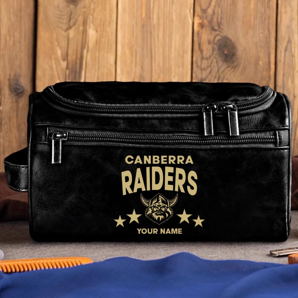 LIMITED EDITION - NEW 04 CRD MEN'S LEATHER TOILETRY BAG CUSTOM NAME PERFECT GIFT FOR FAN