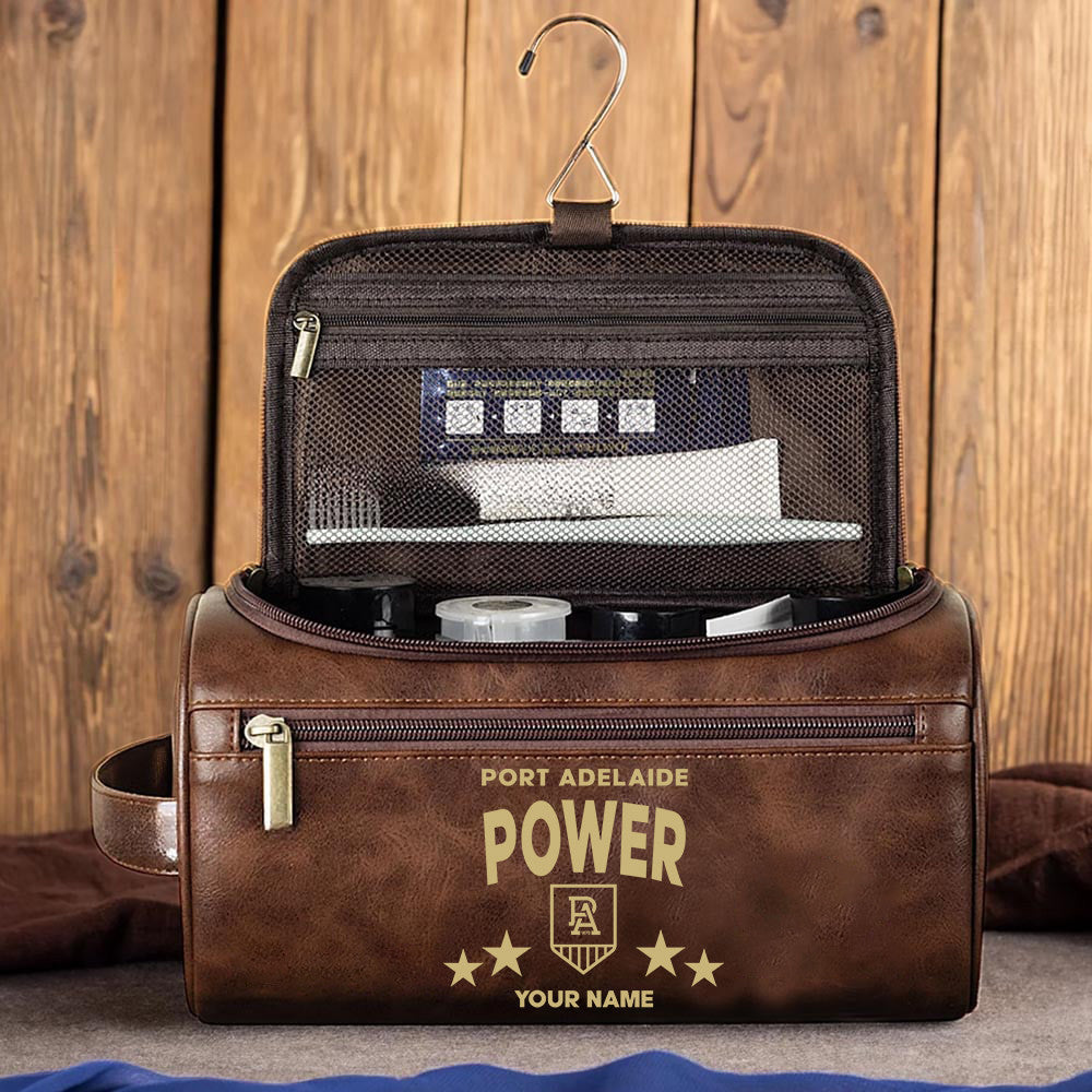 LIMITED EDITION - NEW 13 PALP MEN'S LEATHER TOILETRY BAG CUSTOM NAME PERFECT GIFT FOR FAN