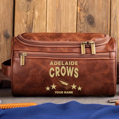 LIMITED EDITION - NEW 01 ALC MEN'S LEATHER TOILETRY BAG CUSTOM NAME PERFECT GIFT FOR FAN