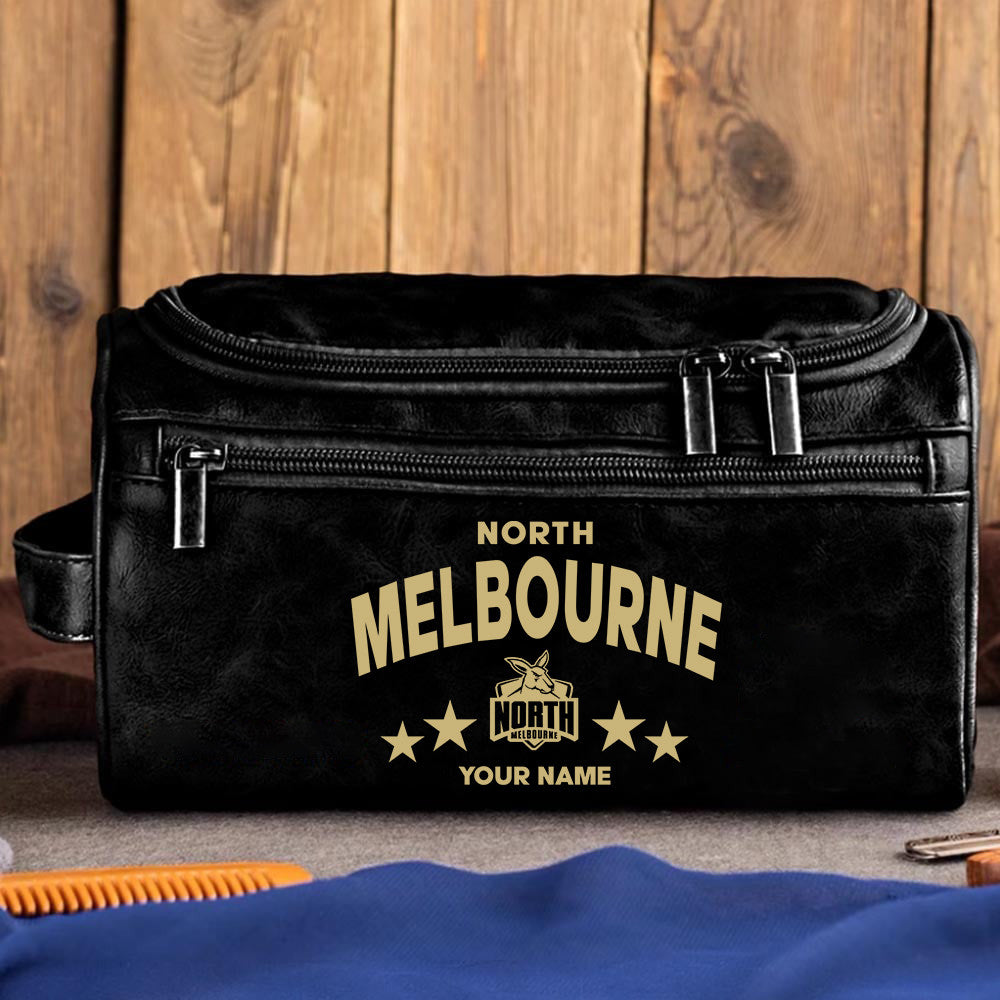 LIMITED EDITION - NEW 11 MBDM MEN'S LEATHER TOILETRY BAG CUSTOM NAME PERFECT GIFT FOR FAN