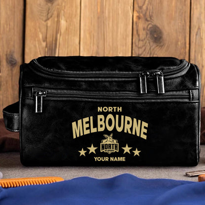 LIMITED EDITION - NEW 11 MBDM MEN'S LEATHER TOILETRY BAG CUSTOM NAME PERFECT GIFT FOR FAN