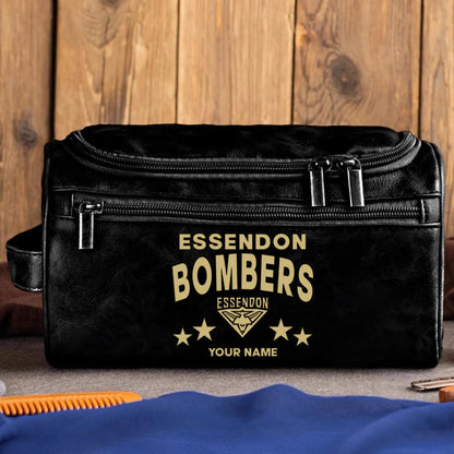 LIMITED EDITION - NEW 04 ESDB MEN'S LEATHER TOILETRY BAG CUSTOM NAME PERFECT GIFT FOR FAN