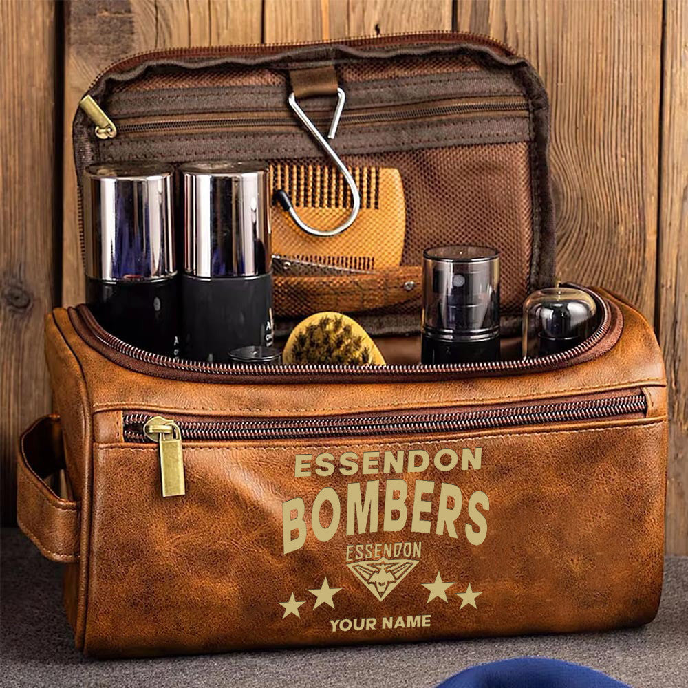 LIMITED EDITION - NEW 04 ESDB MEN'S LEATHER TOILETRY BAG CUSTOM NAME PERFECT GIFT FOR FAN