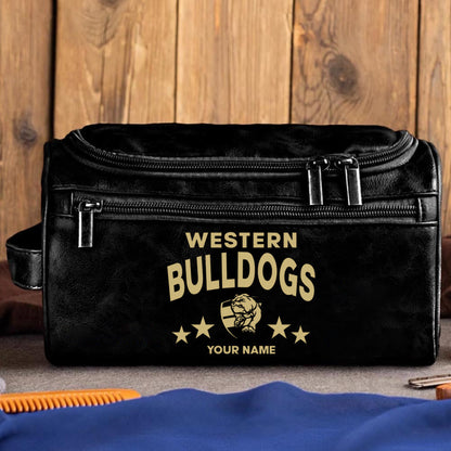 LIMITED EDITION - NEW 17 WTBD MEN'S LEATHER TOILETRY BAG CUSTOM NAME PERFECT GIFT FOR FAN