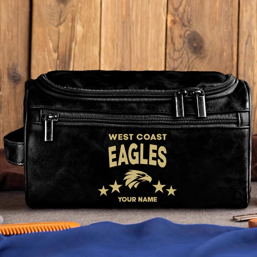 LIMITED EDITION - NEW 16 WCE MEN'S LEATHER TOILETRY BAG CUSTOM NAME PERFECT GIFT FOR FAN