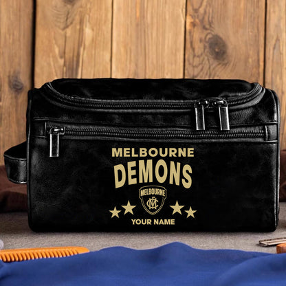 LIMITED EDITION - NEW 11 MBDM MEN'S LEATHER TOILETRY BAG CUSTOM NAME PERFECT GIFT FOR FAN