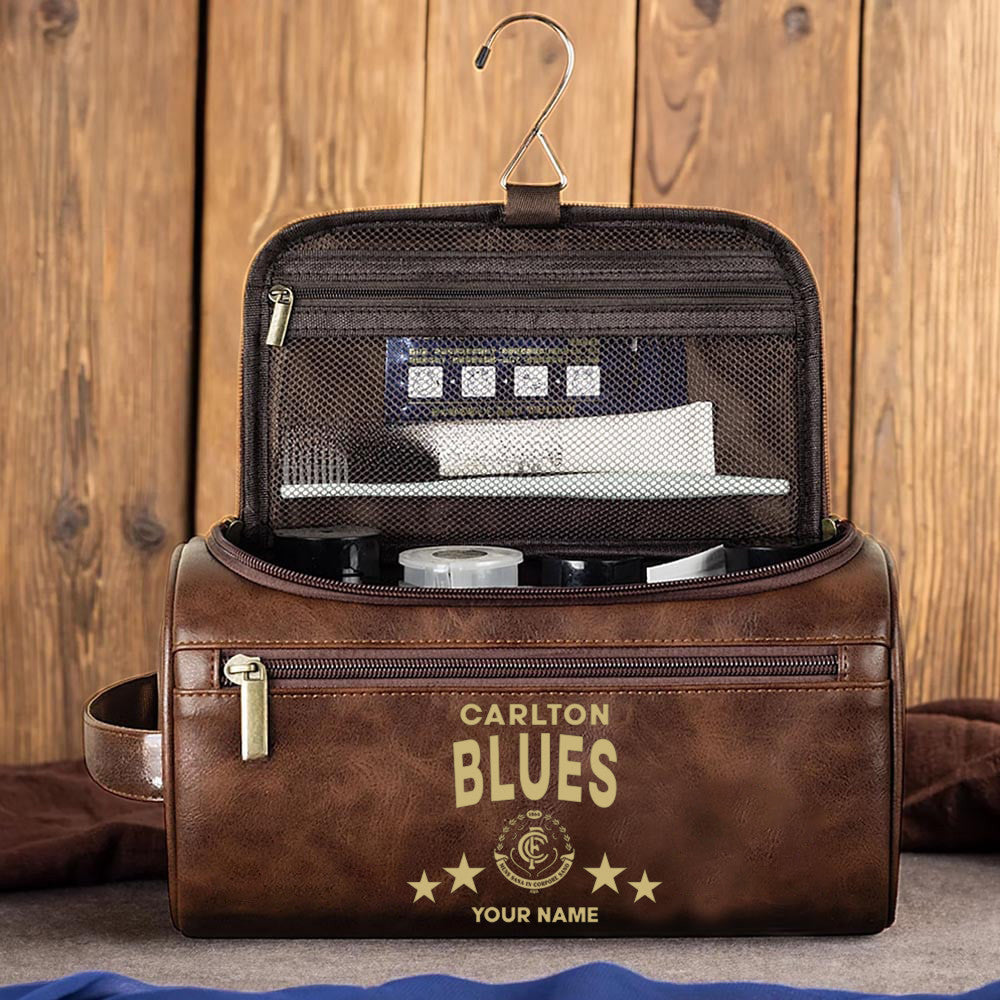 LIMITED EDITION - NEW 08 CTB MEN'S LEATHER TOILETRY BAG CUSTOM NAME PERFECT GIFT FOR FAN