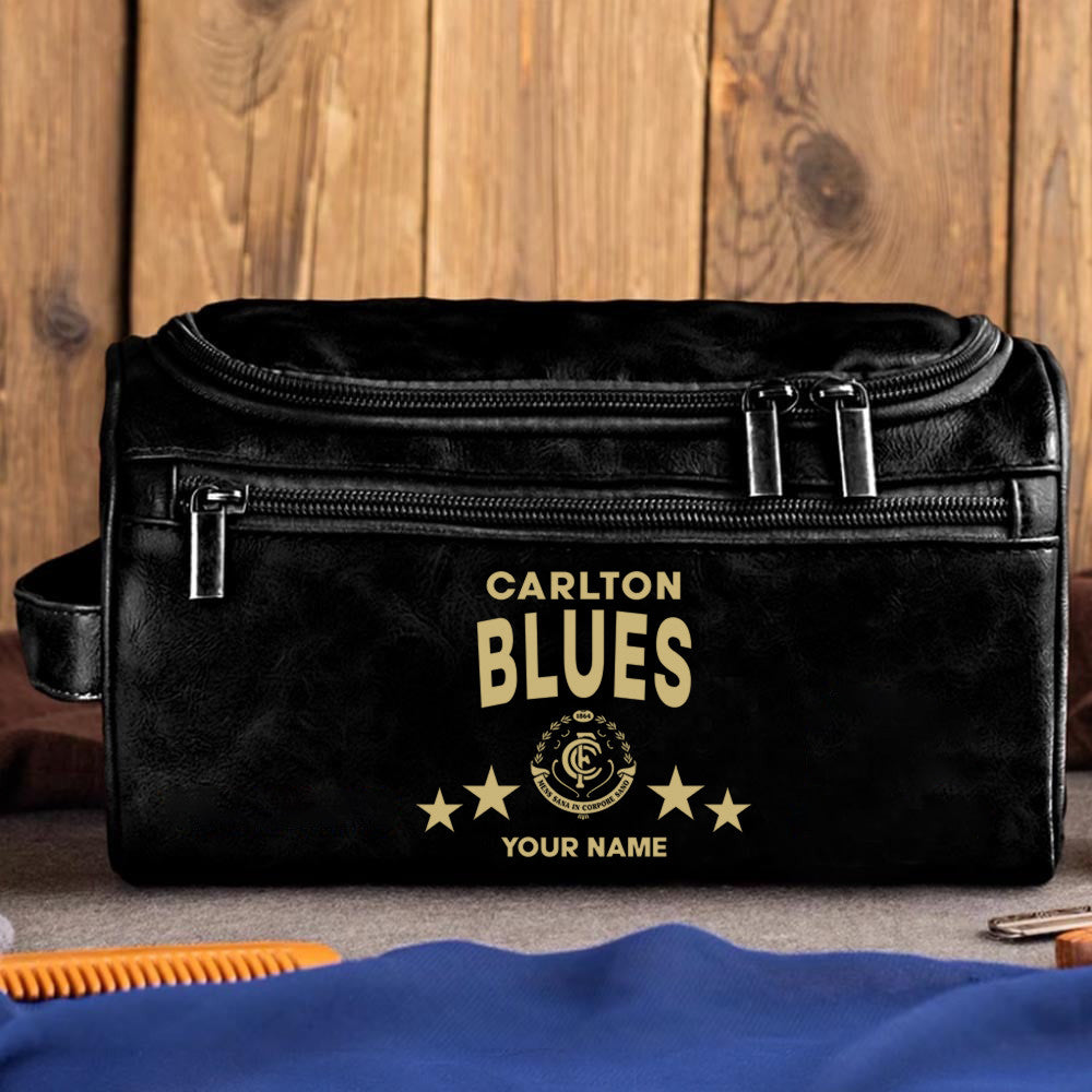 LIMITED EDITION - NEW 08 CTB MEN'S LEATHER TOILETRY BAG CUSTOM NAME PERFECT GIFT FOR FAN