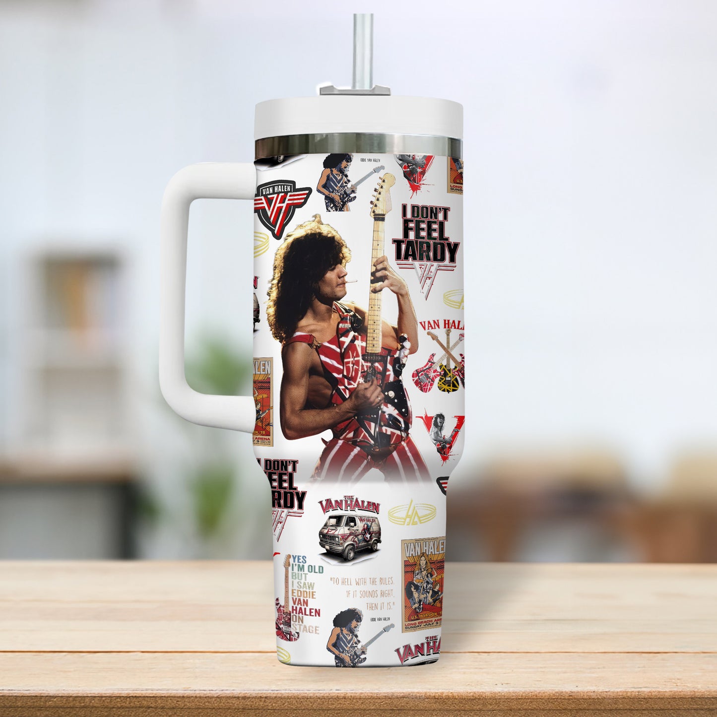 PREMIUM VAN HALEN 40oz TUMBLER - MAKE THE PERFECT GIFT