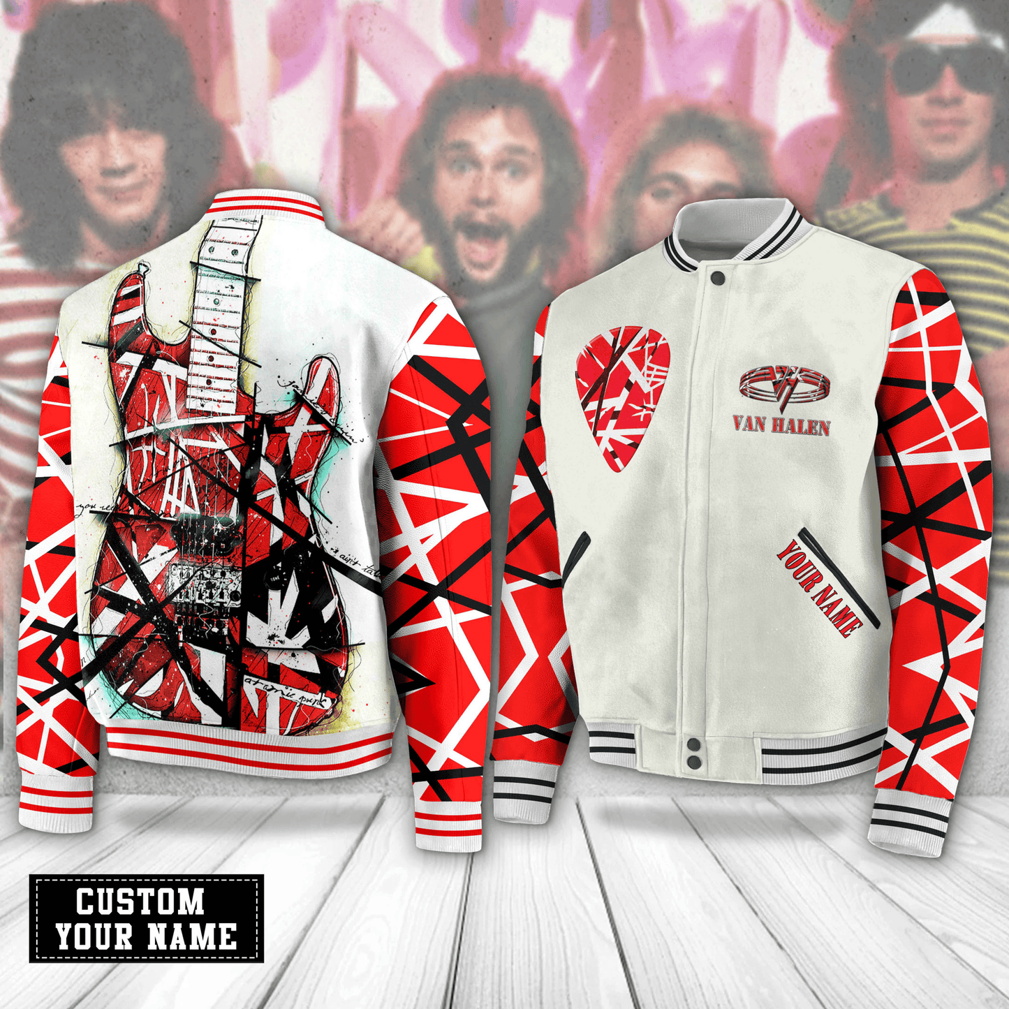 PREMIUM VAN HALEN BASEBALL JACKET - MAKE THE PERFECT GIFT