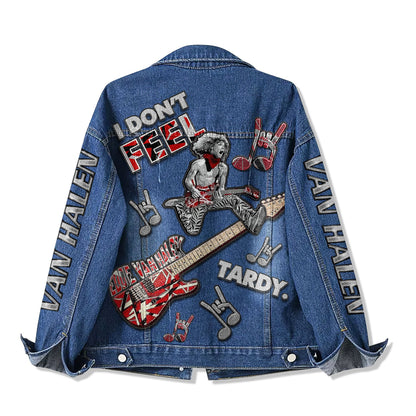 PREMIUM VAN HALEN UNISEX DENIM JACKET - MAKE THE PERFECT GIFT