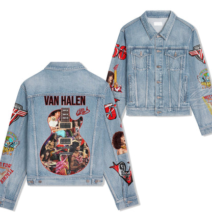 PREMIUM VAN HALEN UNISEX DENIM JACKET - MAKE THE PERFECT GIFT