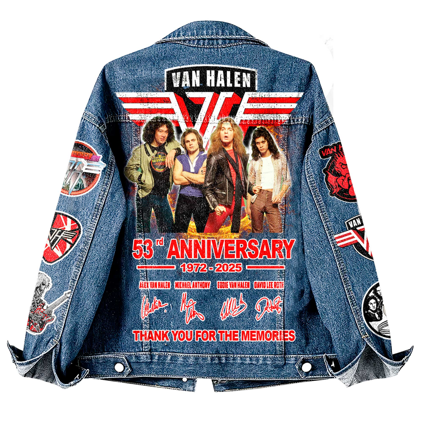 PREMIUM VAN HALEN UNISEX DENIM JACKET - MAKE THE PERFECT GIFT