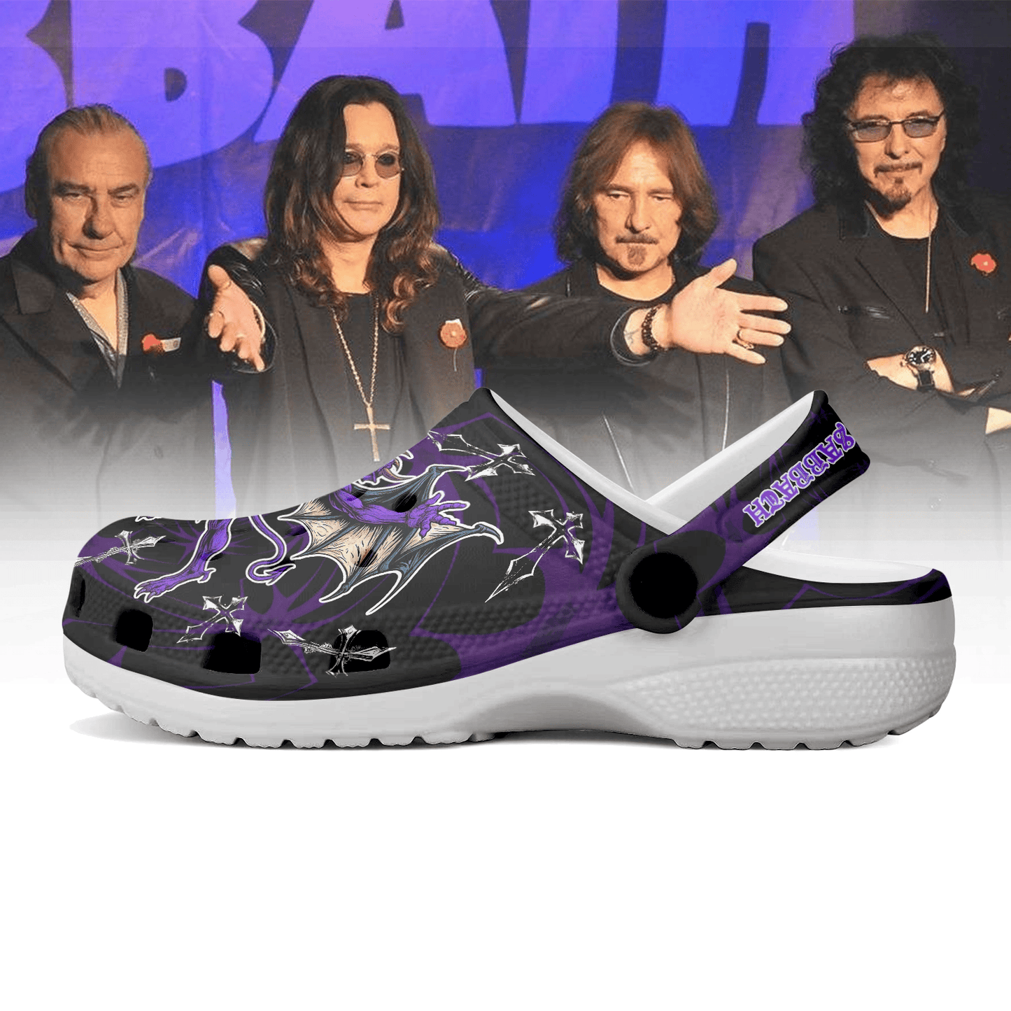 NEW PREMIUM BLACK SABBATH CLOGS