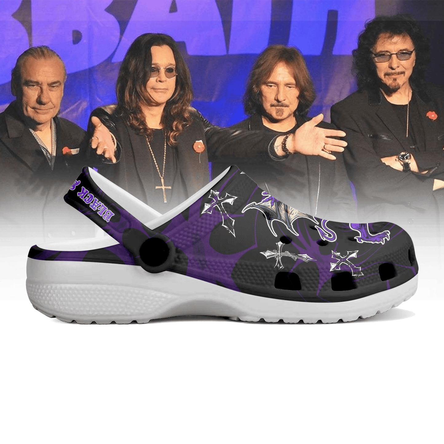 NEW PREMIUM BLACK SABBATH CLOGS