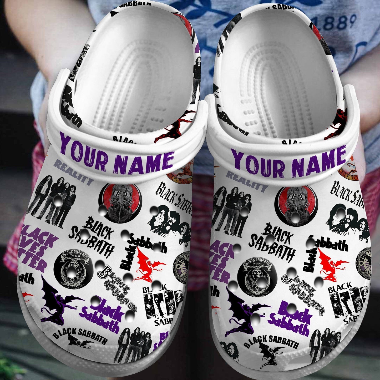 NEW PREMIUM BLACK SABBATH CLOGS