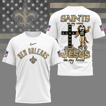 LIMITED EDITION - NEW PREMIUM NFL24 NOS NEW ORLEANS SAINTS UNISEX T-SHIRT