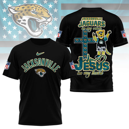 LIMITED EDITION - NEW PREMIUM NFL30 JSJ JACKSONVILLE JAGUARS UNISEX T-SHIRT
