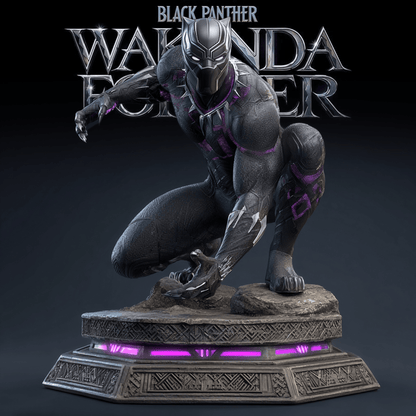 NEW PREMIUM BLACK PANTHER ACRYLIC BLOCK PLAQUE GIFT