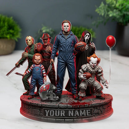 LIMITED EDITION - NEW CUSTOMIZED NFL10 TBB TAMPA BAY BUCCANEERS HORROR MOVIE ACRYLIC PLAQUE