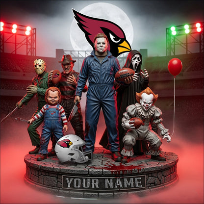 LIMITED EDITION - NEW CUSTOMIZED NFL20 ARC ARIZONA CARDINALS HORROR MOVIE ACRYLIC PLAQUE