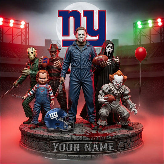 LIMITED EDITION - NEW CUSTOMIZED NFL32 NYG NEW YORK GIANTS HORROR MOVIE ACRYLIC PLAQUE