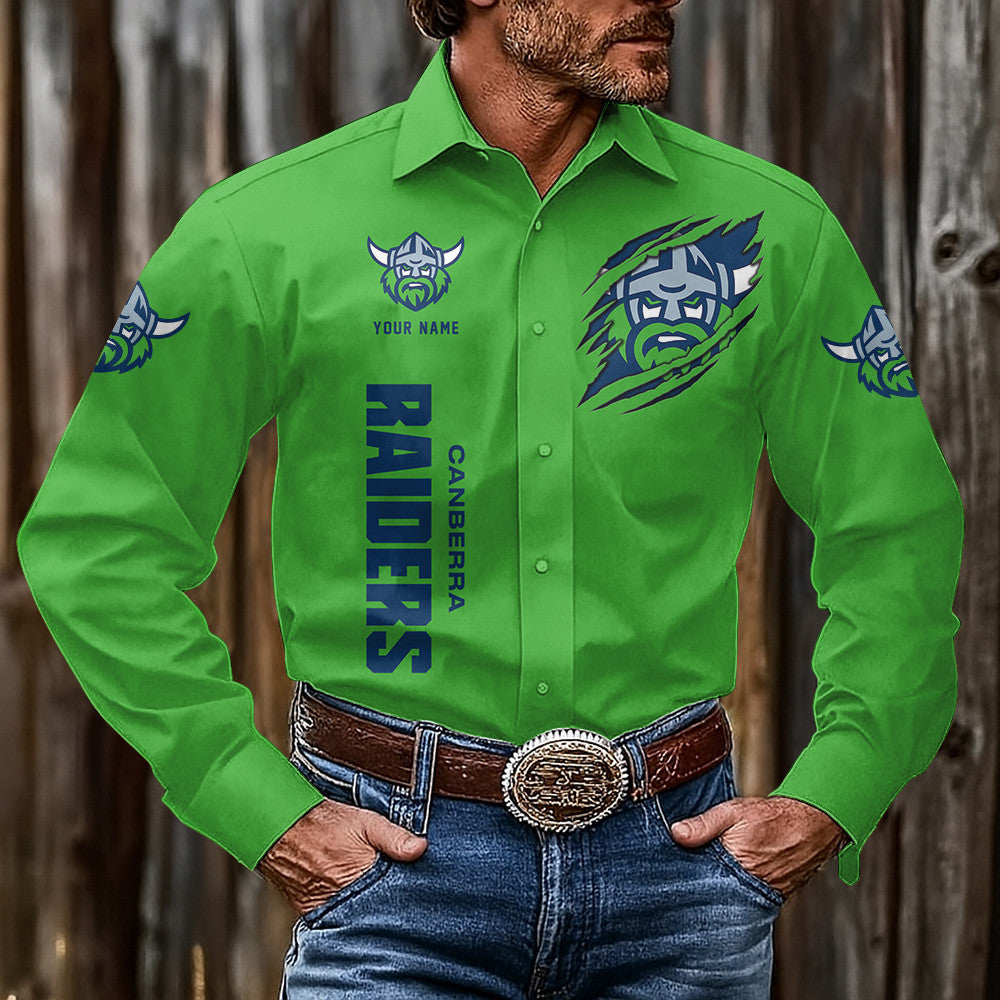 LIMITED EDITION - NEW 04 CRD CUSTOMIZED MEN'S LONG-SLEEVE BUTTON-UP SHIRT