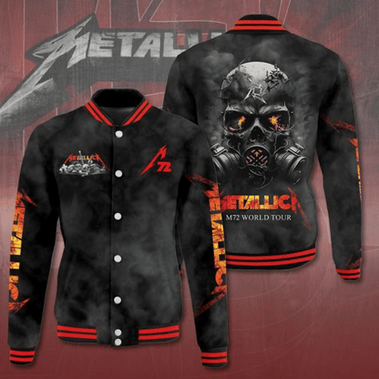 NEW PREMIUM METALLICA BASEBALL JACKET