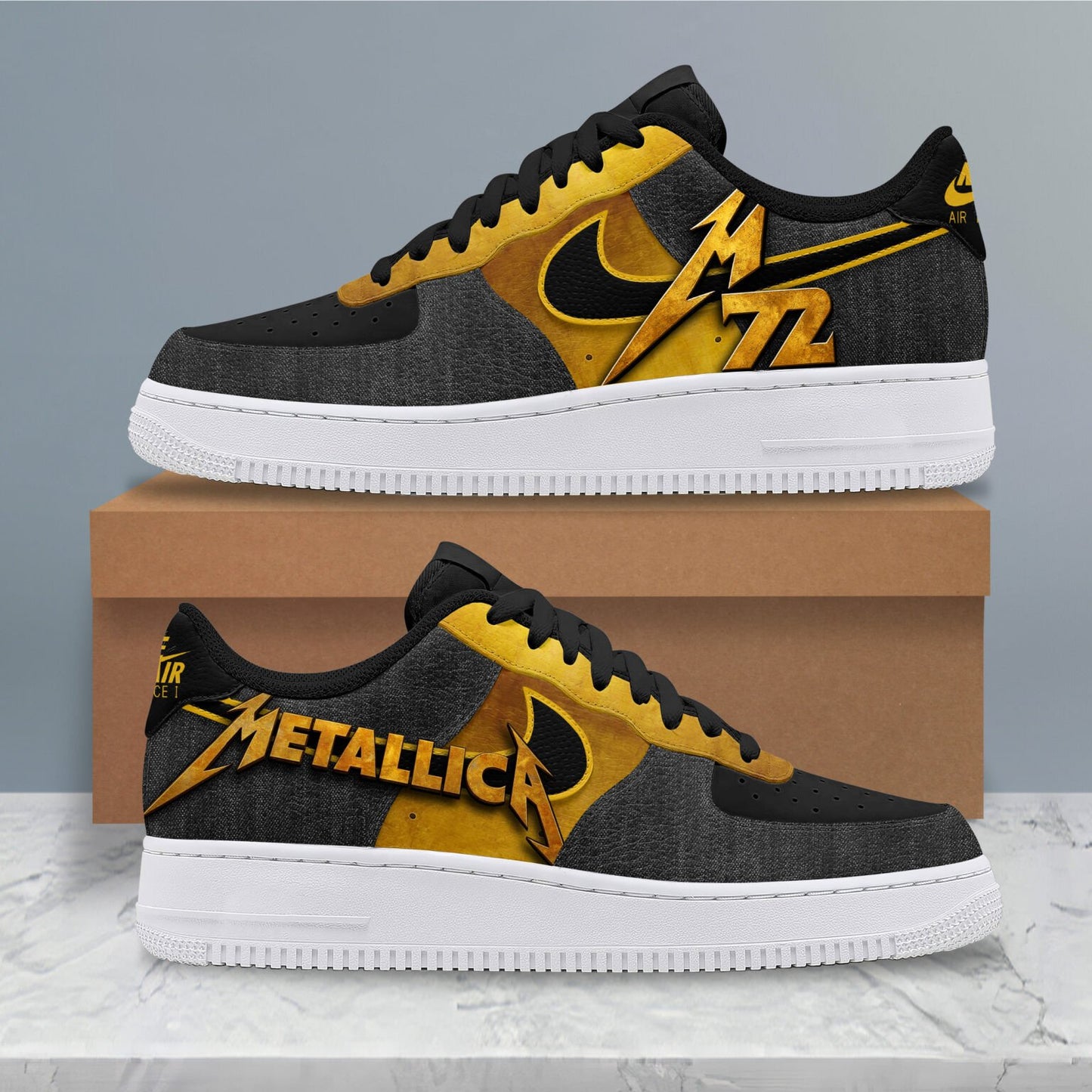 NEW PREMIUM METALLICA AF1 SNEAKERS GIFT FOR FANS