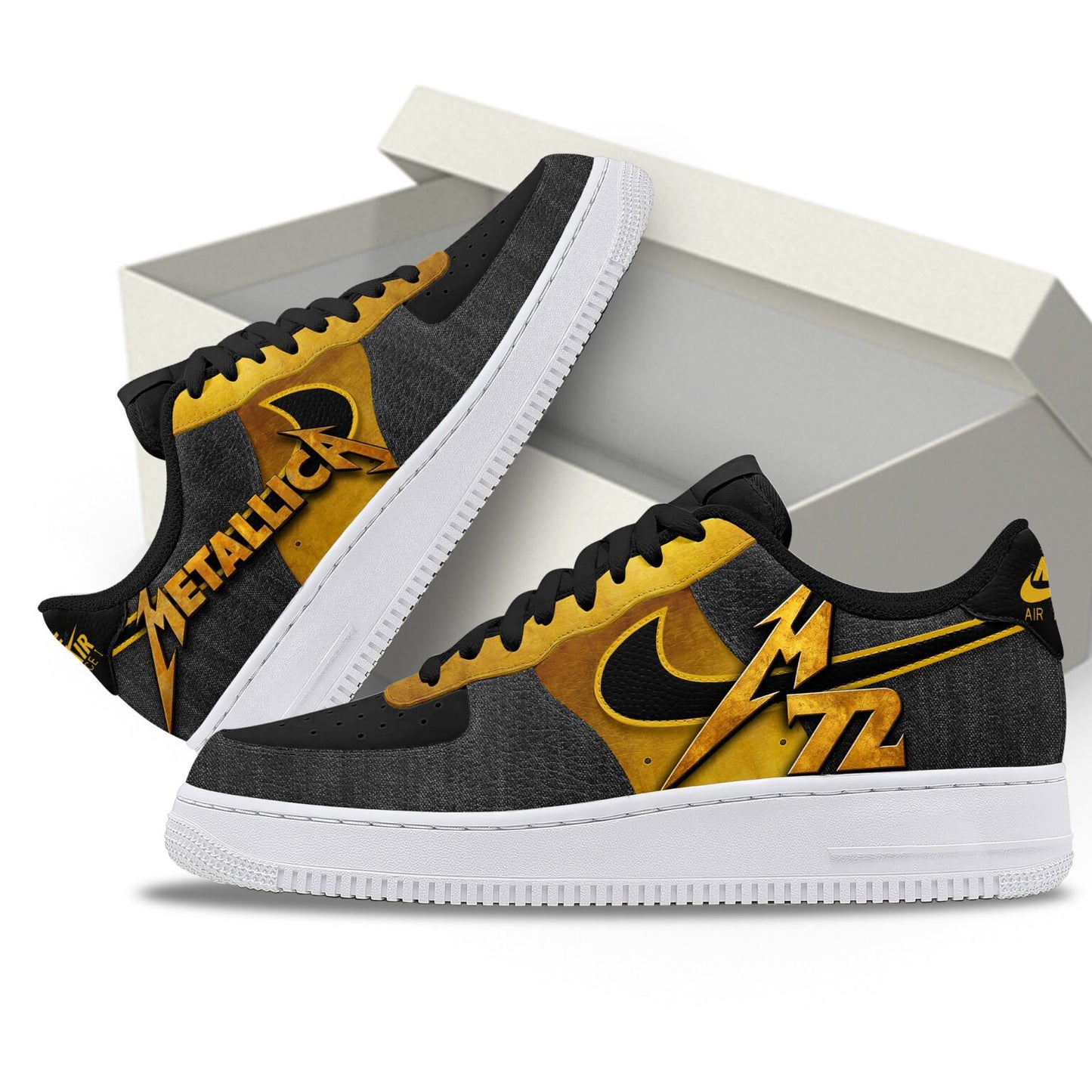 NEW PREMIUM METALLICA AF1 SNEAKERS GIFT FOR FANS