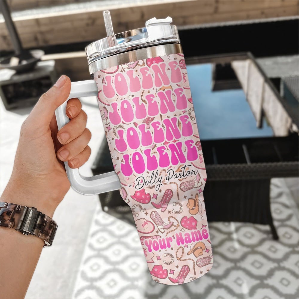 NEW PREMIUM DOLLY PARTON 40 OZ TUMBLER 03