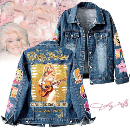 NEW PREMIUM DOLLY PARTON UNISEX DENIM JACKET