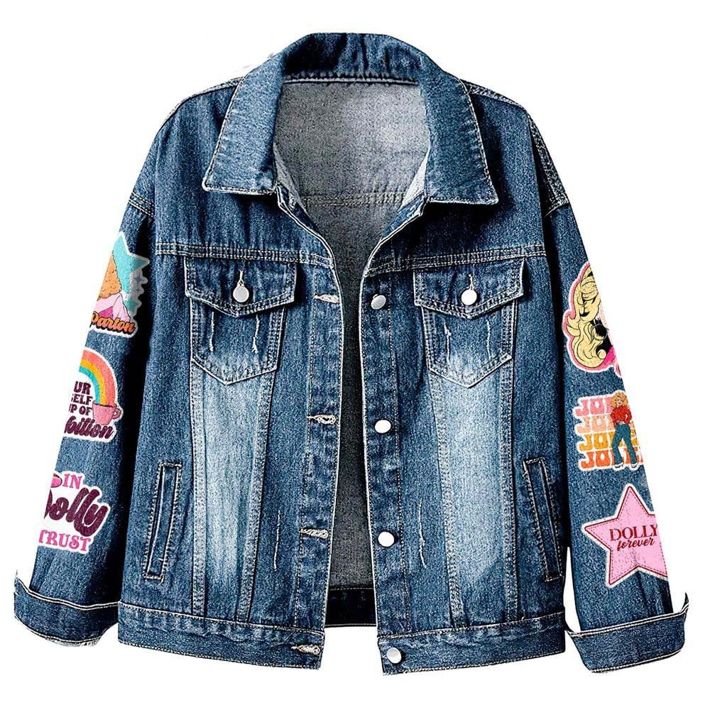 NEW PREMIUM DOLLY PARTON UNISEX DENIM JACKET