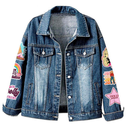 NEW PREMIUM DOLLY PARTON UNISEX DENIM JACKET