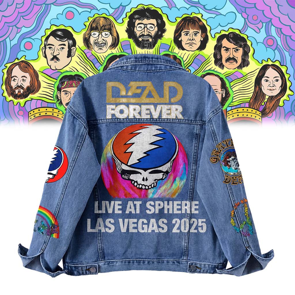 NEW PREMIUM GRATEFUL DEAD UNISEX DENIM JACKET