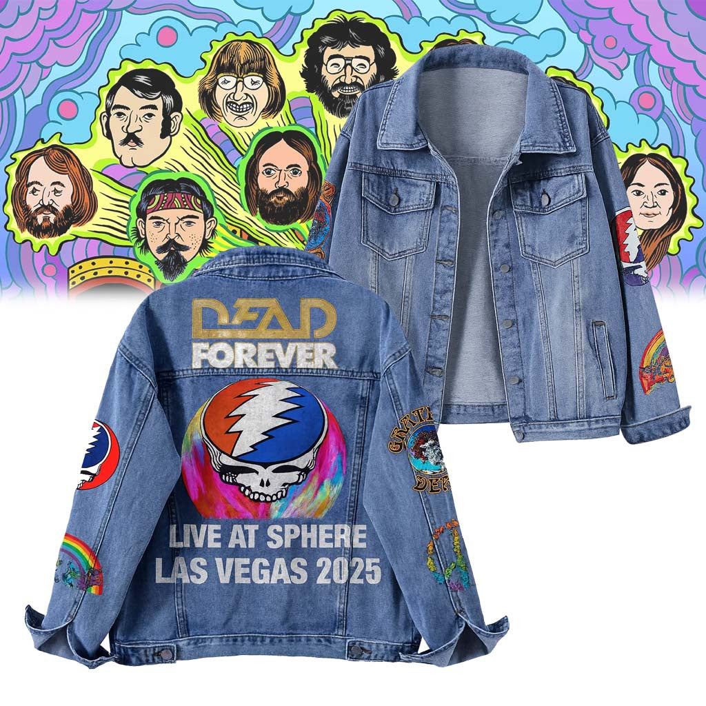 NEW PREMIUM GRATEFUL DEAD UNISEX DENIM JACKET
