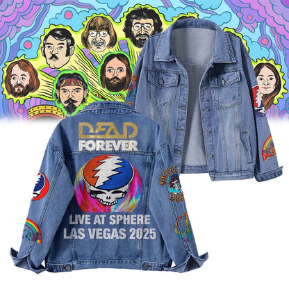 NEW PREMIUM GRATEFUL DEAD UNISEX DENIM JACKET