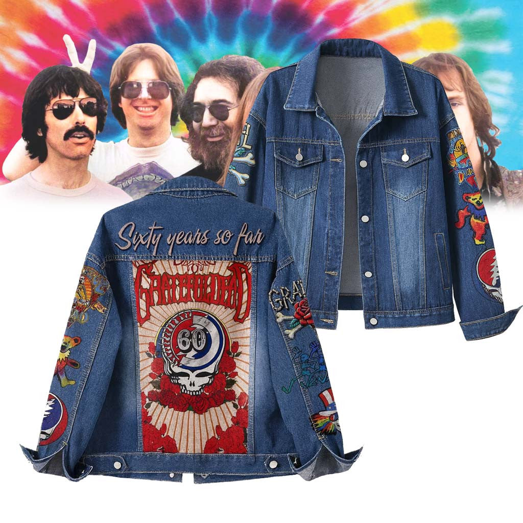 NEW PREMIUM GRATEFUL DEAD UNISEX DENIM JACKET
