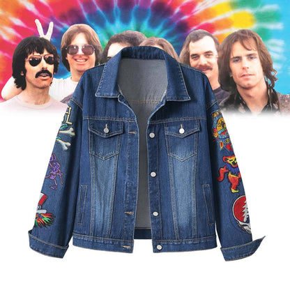 NEW PREMIUM GRATEFUL DEAD UNISEX DENIM JACKET