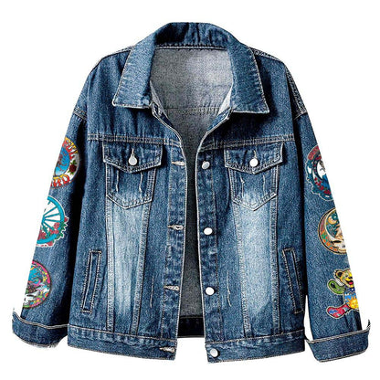 NEW PREMIUM GRATEFUL DEAD UNISEX DENIM JACKET