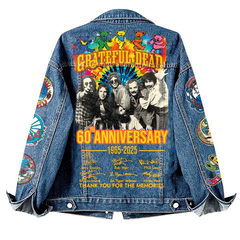 NEW PREMIUM GRATEFUL DEAD UNISEX DENIM JACKET