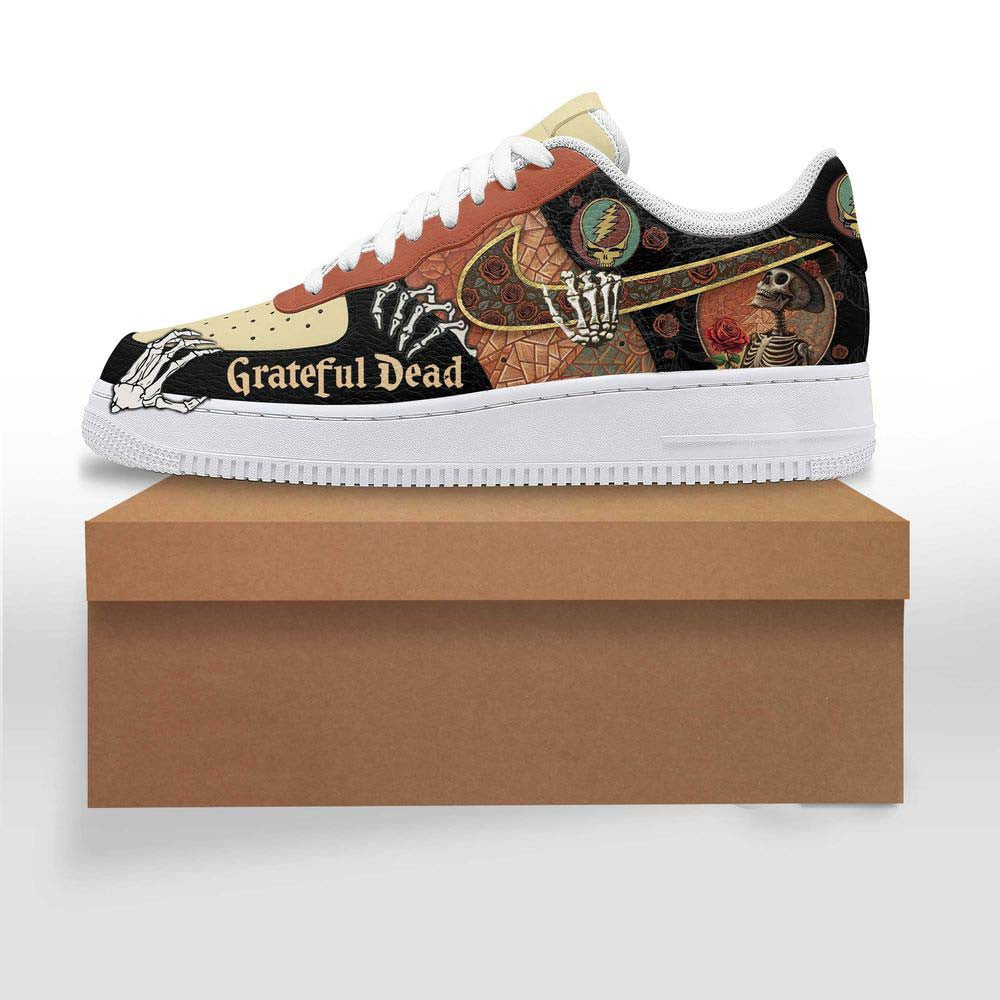 NEW PREMIUM GRATEFUL DEAD AF1 SNEAKERS GIFT FOR FANS