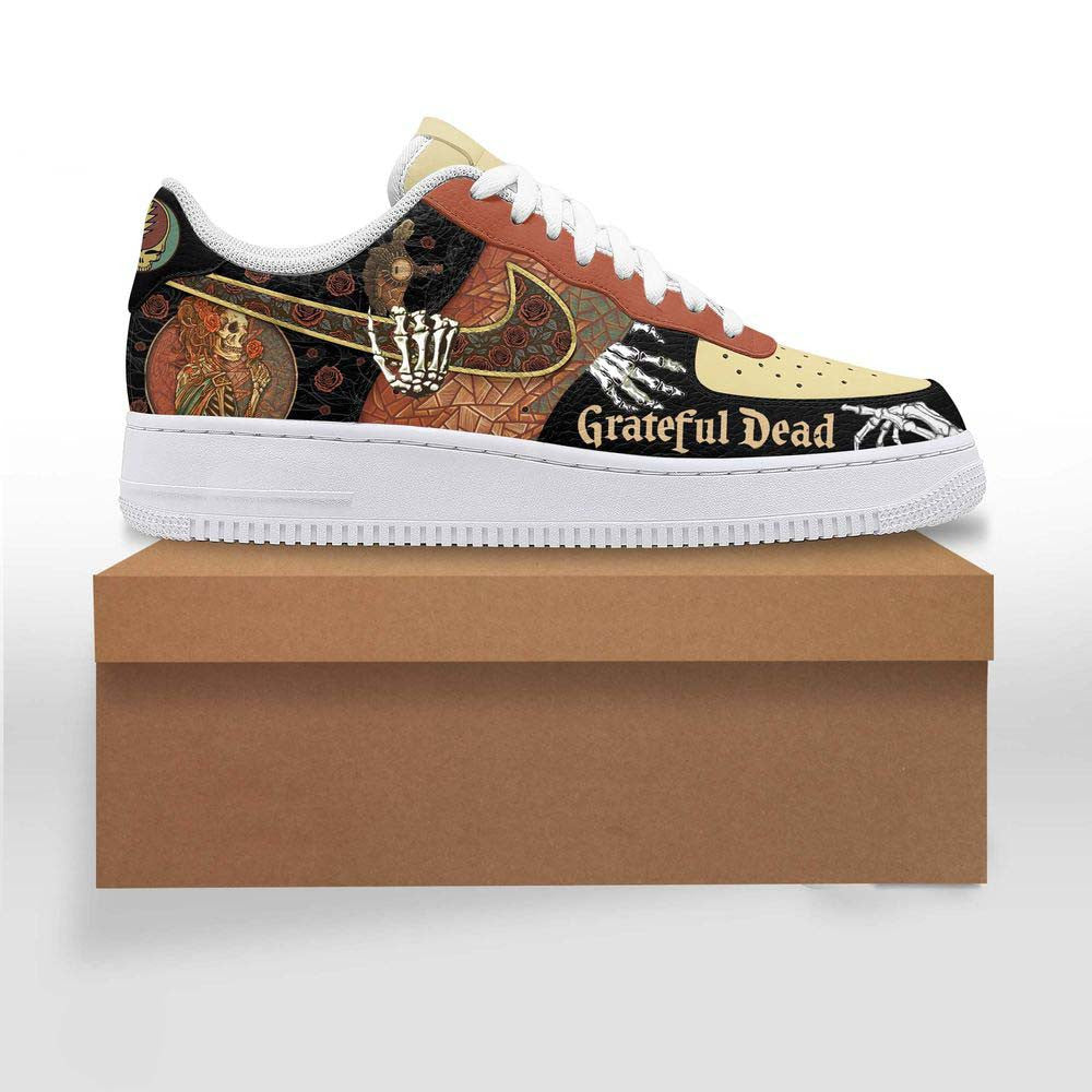 NEW PREMIUM GRATEFUL DEAD AF1 SNEAKERS GIFT FOR FANS