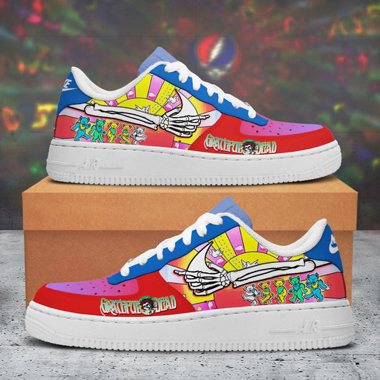 NEW PREMIUM GRATEFUL DEAD AF1 SNEAKERS GIFT FOR FANS