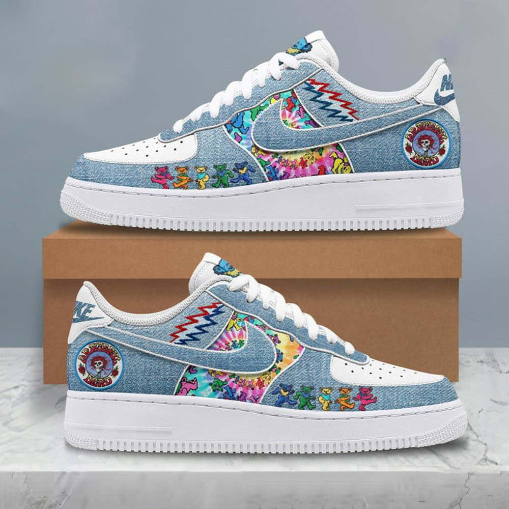 NEW PREMIUM GRATEFUL DEAD AF1 SNEAKERS GIFT FOR FANS