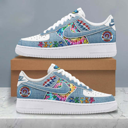 NEW PREMIUM GRATEFUL DEAD AF1 SNEAKERS GIFT FOR FANS